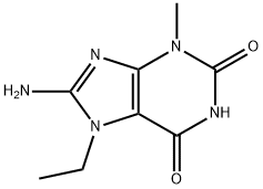 1H-Purine-2,6-dione,8-amino-7-ethyl-3,7-dihydro-3-methyl-(9CI) 结构式