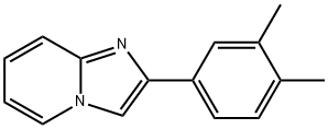 2-(3,4-二甲基苯基)咪唑并[1,2-A]吡啶 结构式