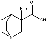 1-Azabicyclo[2.2.2]octane-3-carboxylicacid,3-amino-(9CI) 结构式