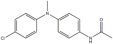 N-(4-{[(4-chlorophenyl)methyl]amino}phenyl)acetamide 结构式