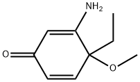 2,5-Cyclohexadien-1-one,3-amino-4-ethyl-4-methoxy-(9CI) 结构式