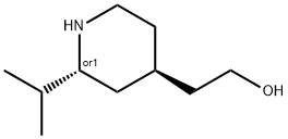 4-Piperidineethanol,2-(1-methylethyl)-,(2R,4R)-rel-(9CI) 结构式