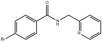 4-bromo-N-(pyridin-2-ylmethyl)benzamide 结构式