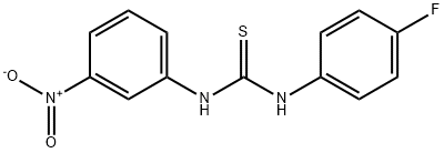 N-(4-fluorophenyl)-N'-(3-nitrophenyl)thiourea 结构式