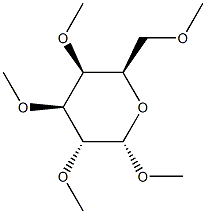1-O,2-O,3-O,4-O,6-O-Pentamethyl-α-D-galactopyranose 结构式
