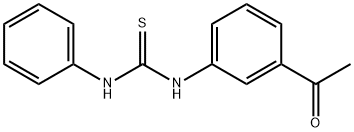 N-(3-acetylphenyl)-N'-phenylthiourea 结构式