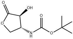 Carbamic acid, [(3R,4S)-tetrahydro-4-hydroxy-5-oxo-3-furanyl]-, 1,1- 结构式