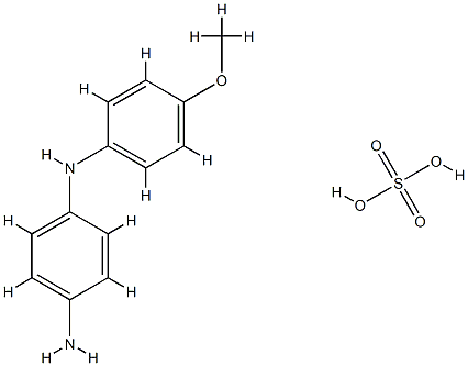 变胺蓝B硫酸盐(=4-氨基-4'-甲氧基二苯胺硫酸盐)[用于铁-滴定] 结构式