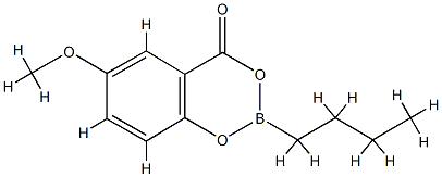 2-Butyl-6-methoxy-4H-1,3,2-benzodioxaborin-4-one 结构式