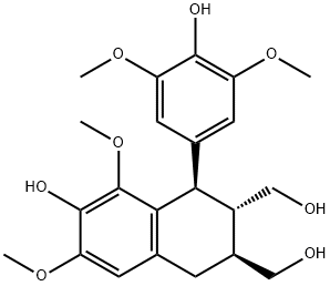 (-)-南烛木树脂酚 结构式