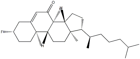 3β-Fluorocholest-5-en-7-one 结构式