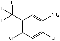 2,4-二氯-5-(三氟甲基)苯胺 结构式