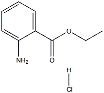 Benzoic acid, 2-amino-,ethyl ester, hydrochloride (1:1) 结构式