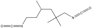 三甲基六亚甲基二异氰酸酯 (2,2,4-, 2,4,4-混合物) 结构式