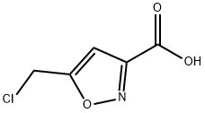 5-(氯甲基)异噁唑-3-羧酸 结构式