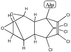 3,4,5,6,9,9-Hexachloro-1a,2,2a,3,6,6a,7,7a-octahydro-2,7-epoxy-3,6-methanonaphth[2,3-b]oxirene 结构式