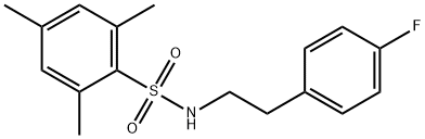 N-[2-(4-fluorophenyl)ethyl]-2,4,6-trimethylbenzenesulfonamide 结构式