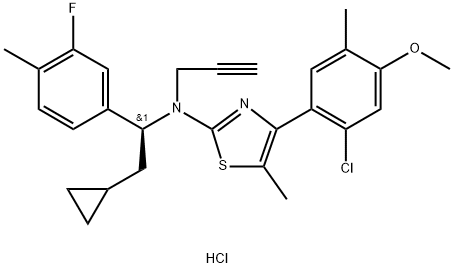 CRINECERFONT HYDROCHLORIDE 结构式
