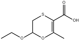 1,4-Oxathiin-3-carboxylicacid,6-ethoxy-5,6-dihydro-2-methyl-(9CI) 结构式