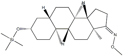 3β-(Trimethylsiloxy)-5α-androstan-17-one O-methyl oxime 结构式