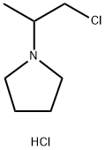 1-(2-chloro-1-methylethyl)pyrrolidine hydrochloride 结构式