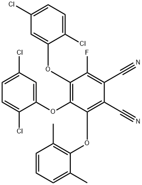 3-(2,6-dimethylphenoxy)-4,5-bis(2,5-dichlorophenoxy)-6-fluor 结构式