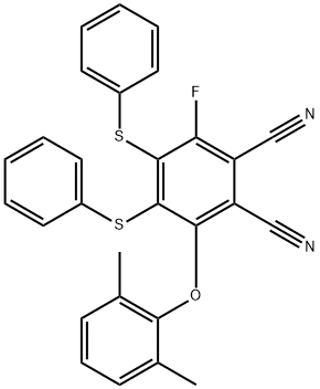 3-(2,6-dimethylphenoxy)-4,5-bis(phenylthio)-6-fluorophthalon 结构式