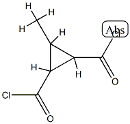 1,2-Cyclopropanedicarbonyl dichloride, 3-methyl- (9CI) 结构式
