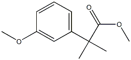2-(3-甲氧基苯基)-2-甲基丙酸甲酯 结构式