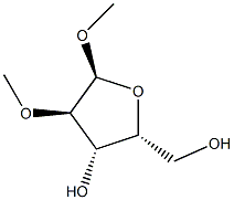 Methyl 2-O-methyl-α-D-xylofuranoside 结构式
