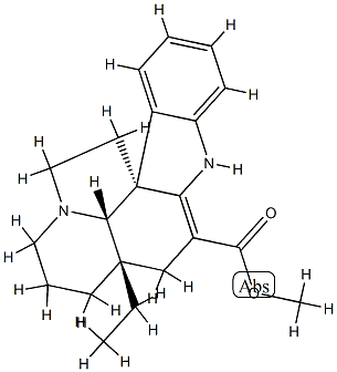 Aspidospermidine-3-carboxylic acid, 2,3-didehydro-, methyl ester, (5alpha,12beta,19alpha)- 结构式