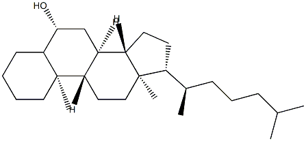 Cholestan-6β-ol 结构式