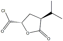 D-erythro-Pentonic acid, 5-chloro-2,3,5-trideoxy-2-(1-methylethyl)-5-oxo-, gamma-lactone (9CI) 结构式