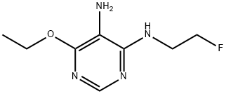 4,5-Pyrimidinediamine,6-ethoxy-N4-(2-fluoroethyl)-(9CI) 结构式