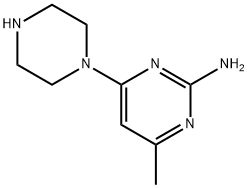 4-甲基-6-(哌嗪-1-基)嘧啶-2-胺 结构式