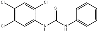 N-phenyl-N'-(2,4,5-trichlorophenyl)thiourea 结构式