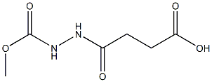 4-[2-(methoxycarbonyl)hydrazino]-4-oxobutanoic acid 结构式