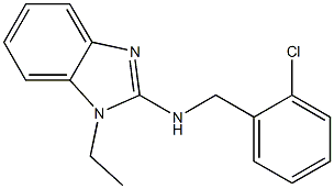 N-(2-chlorobenzyl)-1-ethyl-1H-benzimidazol-2-amine 结构式