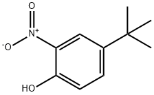 邻硝基对叔丁基苯酚 结构式