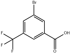 3-溴-5-三氟甲基苯甲酸 结构式
