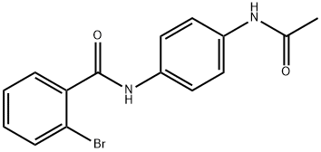 N-[4-(acetylamino)phenyl]-2-bromobenzamide 结构式