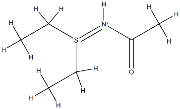 (1-Oxylatoethylideneamino)diethylsulfonium 结构式