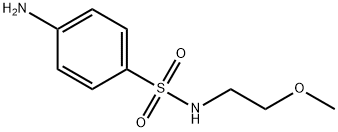 4-氨基-N-(2-甲氧基乙基)苯磺酰胺 结构式