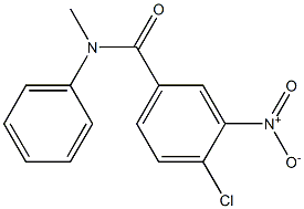 4-chloro-N-methyl-3-nitro-N-phenylbenzamide 结构式