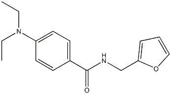 4-(diethylamino)-N-(furan-2-ylmethyl)benzamide 结构式