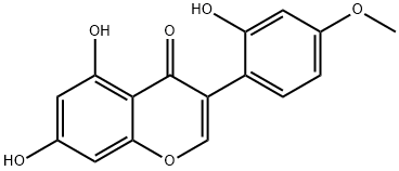 5,7,2'-三羟基-4'-甲氧基异黄酮 结构式