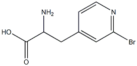 2-氨基-3-(2-溴吡啶-4-基)丙酸 结构式