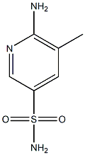 6-氨基-5-甲基吡啶-3-磺酰胺 结构式