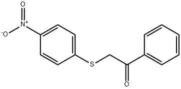 α-(4-Nitrophenylthio)acetophenone 结构式