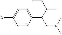 4-Chloro-β-(1-methylpropyl)-N,N-dimethylbenzeneethanamine 结构式